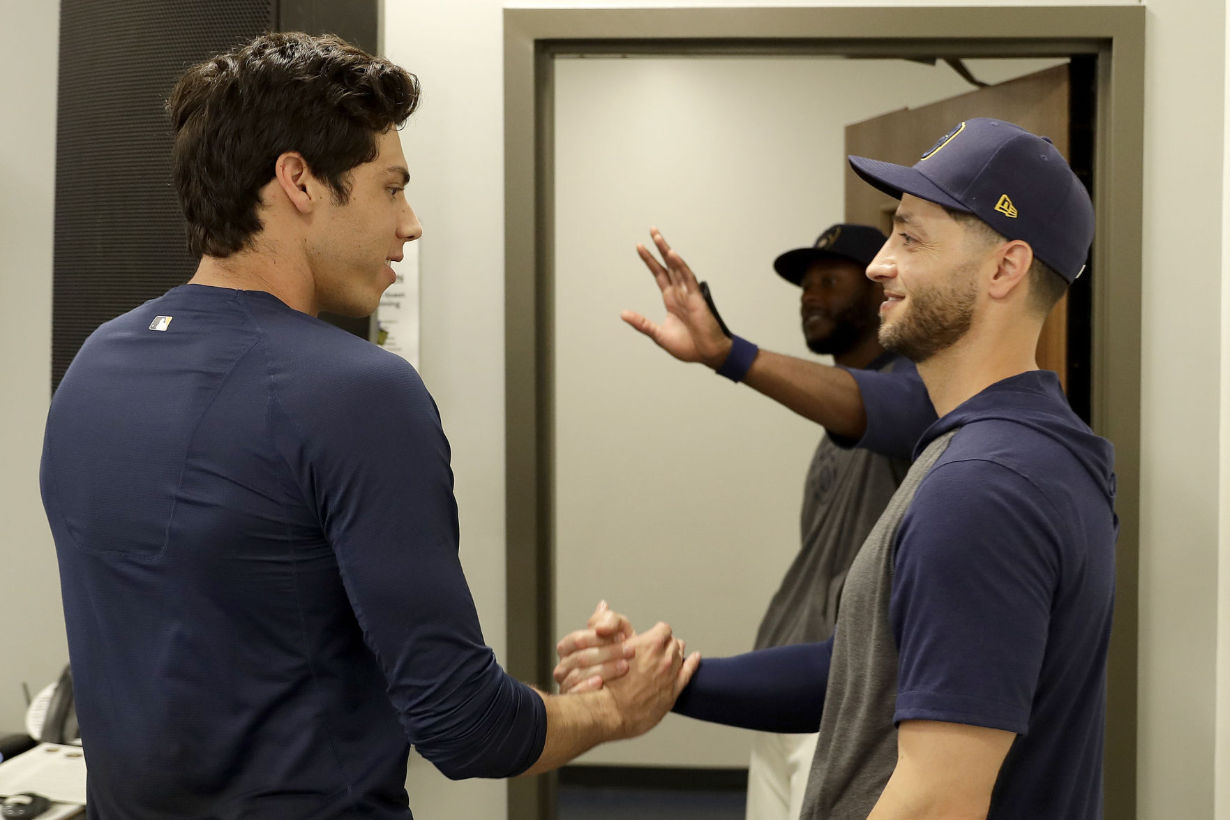 Brewers Yelich Baseball